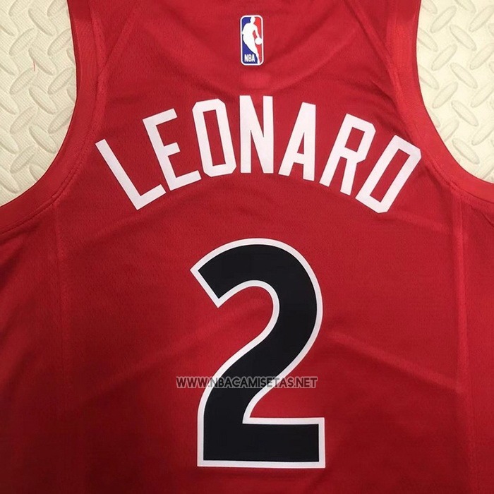 Camiseta Toronto Raptors Kawhi Leonard NO 2 Icon 2022-23 Rojo